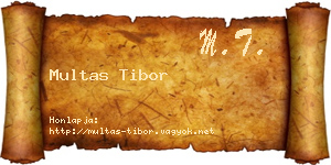Multas Tibor névjegykártya